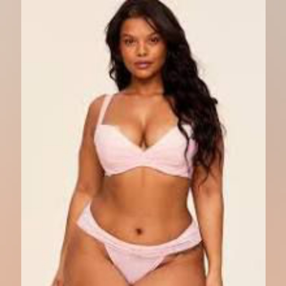 Adore Me Clairabella Womens Bikini Party Panty Size XL in Medium Pink BNWT